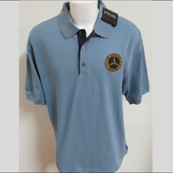 New XL Blue Ping Mens Cotton #D14 Golf Polo - Picture 2 of 9